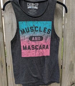 "Muscles and Mascara" workout tank